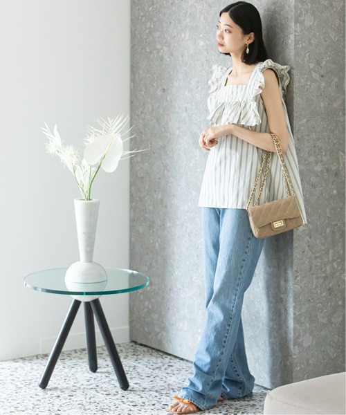U by SPICK&SPAN(ユーバイスピックアンドスパン)の「フリルブラウス(シャツ/ブラウス・レディース・ホワイト/ブラック/アイボリー・FREE)」の9枚目の写真