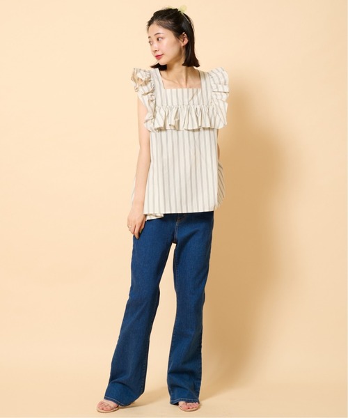U by SPICK&SPAN(ユーバイスピックアンドスパン)の「フリルブラウス(シャツ/ブラウス・レディース・ホワイト/ブラック/アイボリー・FREE)」の5枚目の写真