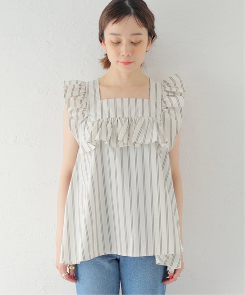 U by SPICK&SPAN(ユーバイスピックアンドスパン)の「フリルブラウス(シャツ/ブラウス・レディース・ホワイト/ブラック/アイボリー・FREE)」の10枚目の写真
