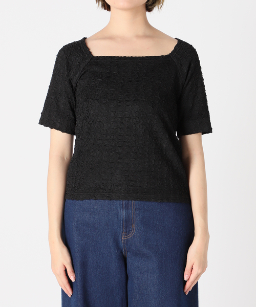 B.C STOCK(ベーセーストック)の「フクレカットプルオーバー(Tシャツ/カットソー・レディース・ホワイト/ブラック/イエロー・FREE)」の15枚目の写真