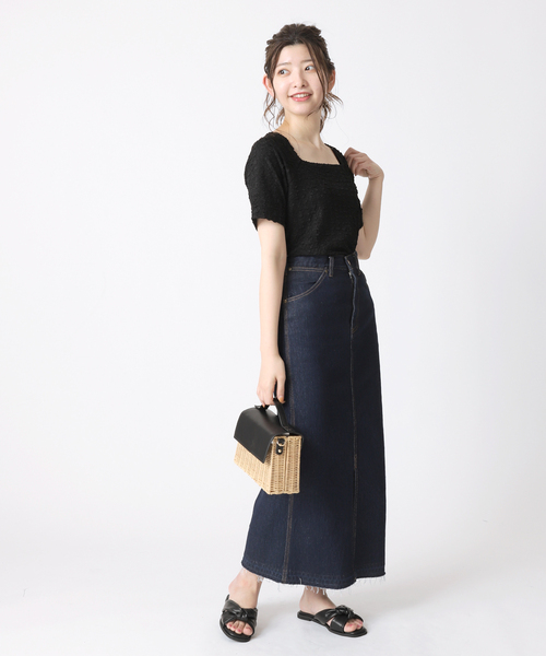 B.C STOCK(ベーセーストック)の「フクレカットプルオーバー(Tシャツ/カットソー・レディース・ホワイト/ブラック/イエロー・FREE)」の22枚目の写真