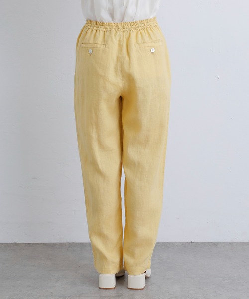 PUAL CE CIN（ピュアルセシン）の「麻キャンバスリラックスパンツ（その他パンツ・レディース・ベージュ/グリーン/イエロー/ピンク・FREE）」の20枚目の写真