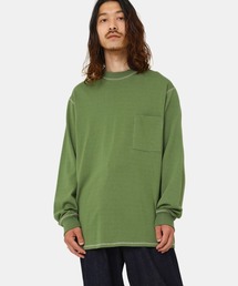 marka | marka / マーカ：POCKET TEE L/S - 60//2 organic cotton compact knit -：M22C-03CS02C[COR](Tシャツ/カットソー)