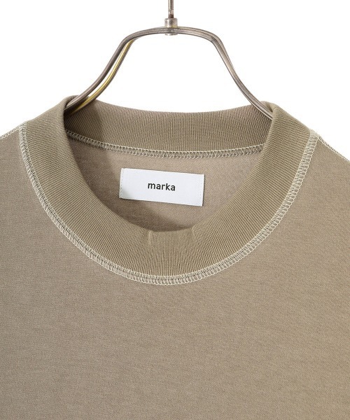marka（マーカ）の「marka / マーカ：POCKET TEE L/S - 60//2 organic cotton compact knit -：M22C-03CS02C[COR]（Tシャツ/カットソー・メンズ・グリーン/ブラック/ベージュ・3/1/2）」の21枚目の写真