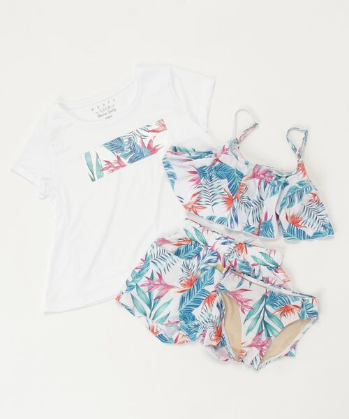 RUSTY/ラスティー キッズ ビキニ 水着4点セット スイムウェア 962805