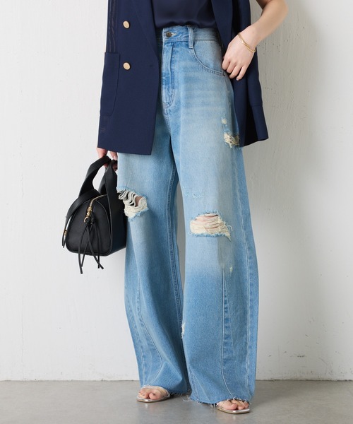 コラージュガリャルダガランテ Q.anos デニム サイズ1 COLLAGE GALLARDAGALANTE（コラージュガリャルダガランテ）の「Q