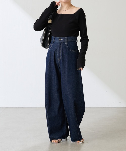 セール】Q.anos/ブルージュデニム/WEB限定/新サイズ展開（デニム