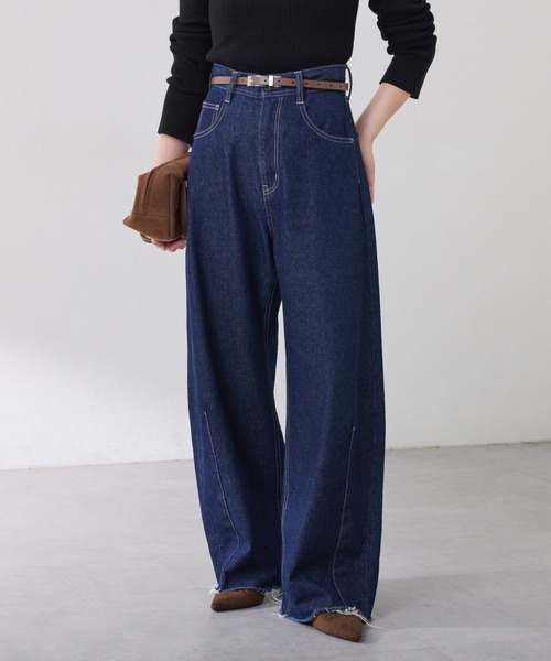 セール】Q.anos/ブルージュデニム/WEB限定/新サイズ展開（デニムパンツ