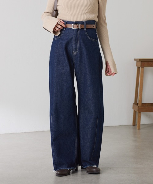 セール】Q.anos/ブルージュデニム/WEB限定/新サイズ展開（デニムパンツ