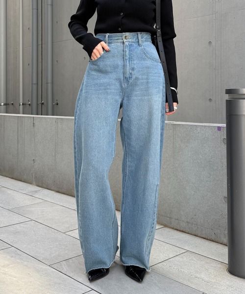 セール】Q.anos/ブルージュデニム/WEB限定/新サイズ展開（デニムパンツ