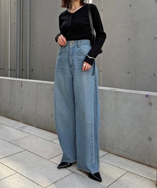 【美品☆】COLLAGE GALLARDAGALANTE/ブルージュデニム Q.anos/ブルージュデニム/WEB限定/新サイズ展開（デニムパンツ