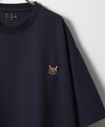 ZIP FIVE | 【ZIP ZOO】動物ワンポイント刺繍半袖Tシャツ/ネコ/柴イヌ/クマ(Tシャツ/カットソー)