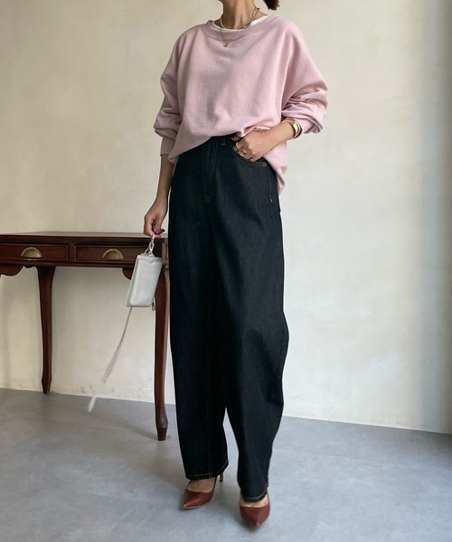 DouDou(ドゥドゥ)の「【新色追加】AW スウェットプルオーバー(スウェット・レディース・チャコールグレー/パープル/オフホワイト/ピンク/ブラウン/ピンク系その他/グレイッシュベージュ・FREE)」の10枚目の写真