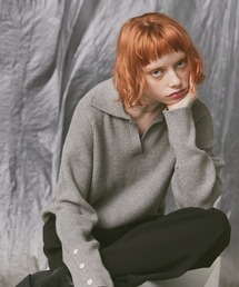 Happy John | skipper knit tops/スキッパーニットトップス(ニット/セーター)