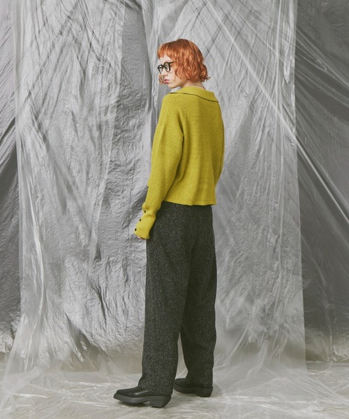 Happy John(ハッピージョン)の「skipper knit tops/スキッパーニットトップス(ニット/セーター・レディース・グレー/グリーン/ブラック・FREE)」の20枚目の写真