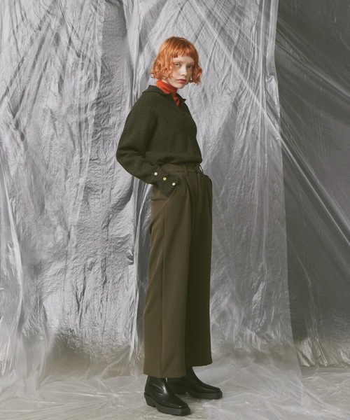 Happy John(ハッピージョン)の「skipper knit tops/スキッパーニットトップス(ニット/セーター・レディース・グレー/グリーン/ブラック・FREE)」の7枚目の写真