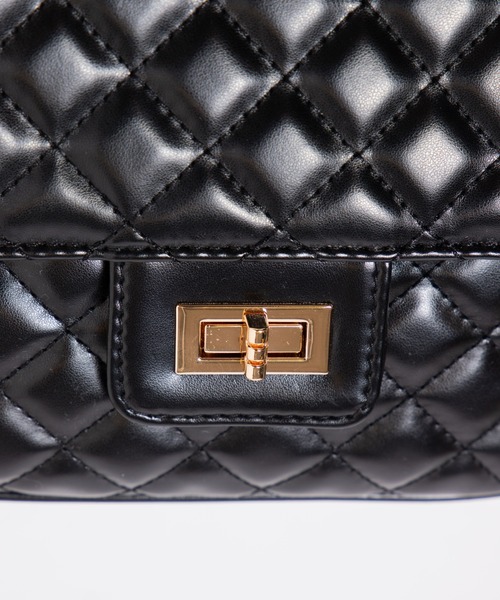 WEGO(ウィゴー)の「WEGO/キルティングフラップショルダーバッグ(ショルダーバッグ・レディース・オフホワイト/ブラック・FREE)」の11枚目の写真