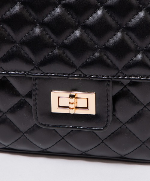 WEGO(ウィゴー)の「WEGO/キルティングフラップショルダーバッグ(ショルダーバッグ・レディース・オフホワイト/ブラック・FREE)」の17枚目の写真