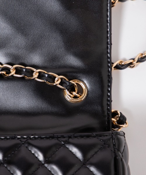 WEGO(ウィゴー)の「WEGO/キルティングフラップショルダーバッグ(ショルダーバッグ・レディース・オフホワイト/ブラック・FREE)」の10枚目の写真