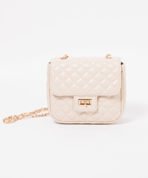 WEGO(ウィゴー)の「WEGO/キルティングフラップショルダーバッグ(ショルダーバッグ・レディース・オフホワイト/ブラック・FREE)」の13枚目の写真