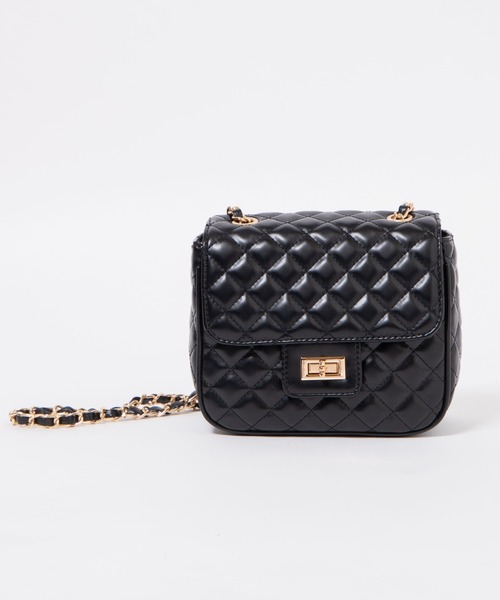 WEGO(ウィゴー)の「WEGO/キルティングフラップショルダーバッグ(ショルダーバッグ・レディース・オフホワイト/ブラック・FREE)」の9枚目の写真