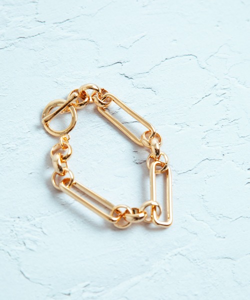 COLOR TOKYO ACCESSORIES(カラートウキョウアクセサリー)の「スクエアチェーンマンテルブレス(ブレスレット・レディース・シルバー/ゴールド・FREE)」の14枚目の写真