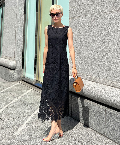 JENNE(ジェンヌ)の「総レースタイトワンピース(ワンピース・レディース・ホワイト/ブラック・SMALL/MEDIUM/X-LARGE/LARGE)」の2枚目の写真