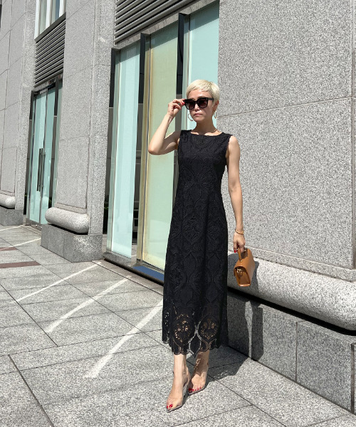 総レースタイトワンピース（ワンピース）｜JENNE（ジェンヌ）の