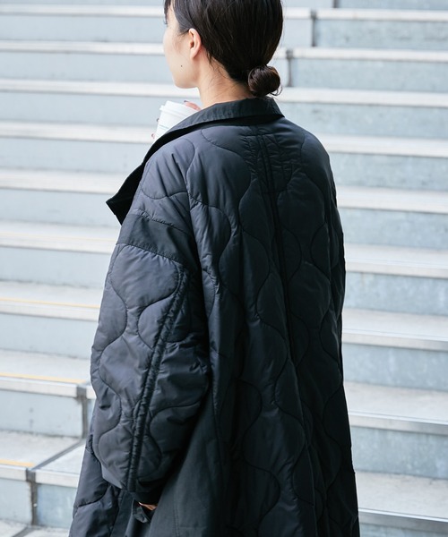 etsinta（エシンタ）の「【etsinta/エシンタ】切替マキシミリタリーコート（その他アウター・レディース・オリーブ/ブラック・ONE SIZE）」の10枚目の写真