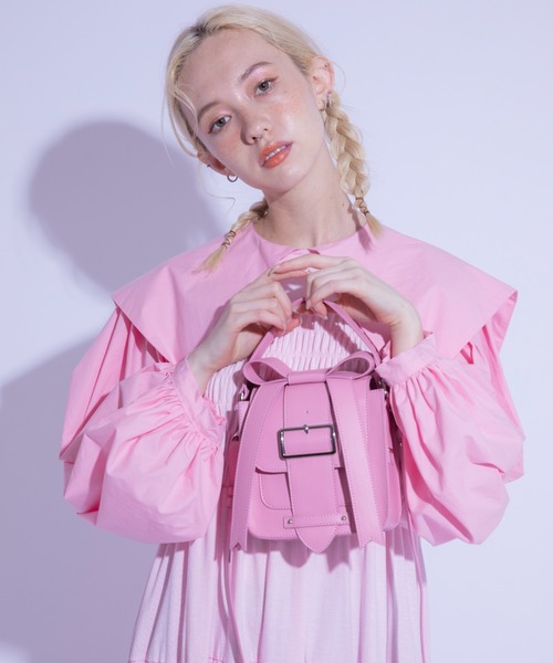 Candy Stripper（キャンディストリッパー）の「ADORABLE CANDY RIBBON SHOULDER バッグ（ショルダーバッグ・レディース・ライトブルー/ブラック/ピンク・FREE）」の12枚目の写真