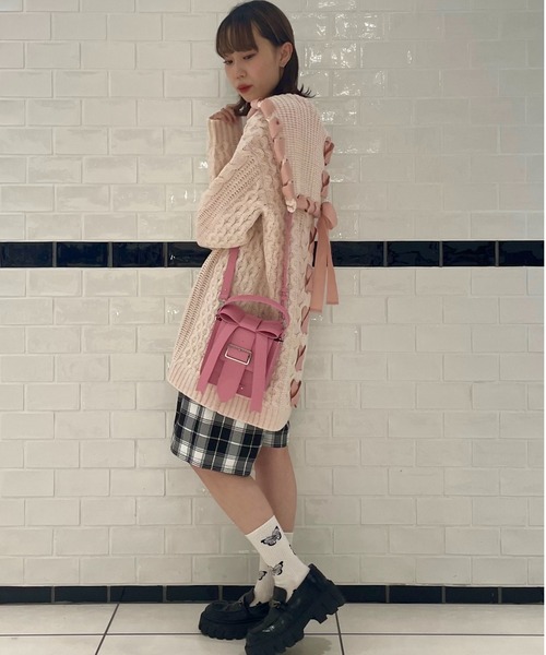 Candy Stripper（キャンディストリッパー）の「ADORABLE CANDY RIBBON SHOULDER バッグ（ショルダーバッグ・レディース・ライトブルー/ブラック/ピンク・FREE）」の14枚目の写真