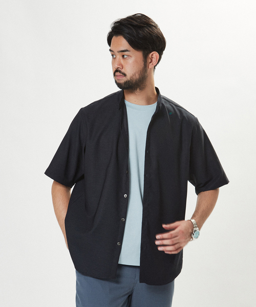 EDIFICE（エディフィス）の「“RIRANCHA(R) / リランチェ” リネンライク バンドカラー 半袖シャツ（シャツ/ブラウス・メンズ・ホワイト/ベージュ/グリーン系その他/ネイビー/イエロー・SMALL/MEDIUM/LARGE/X-LARGE）」の13枚目の写真