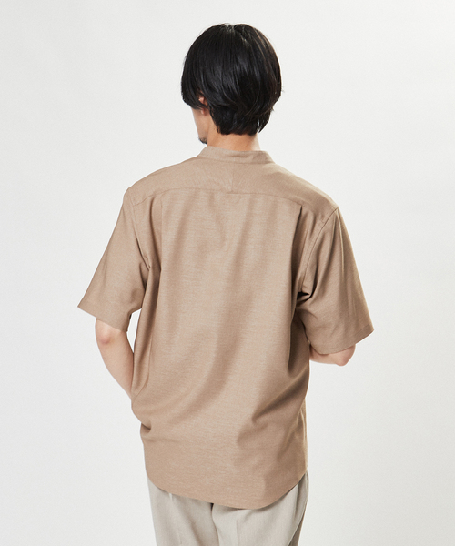 EDIFICE（エディフィス）の「“RIRANCHA(R) / リランチェ” リネンライク バンドカラー 半袖シャツ（シャツ/ブラウス・メンズ・ホワイト/ベージュ/グリーン系その他/ネイビー/イエロー・SMALL/MEDIUM/LARGE/X-LARGE）」の22枚目の写真