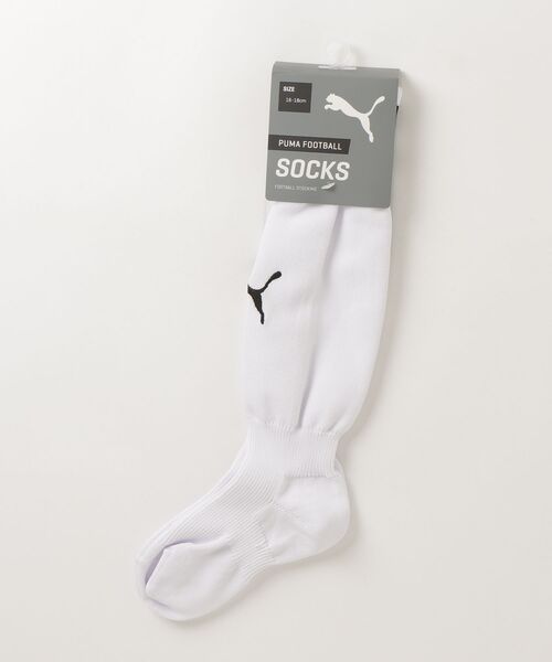 PUMA（プーマ）の「《PUMA》ラインイリ ジュニア ストッキング 729882（ソックス/靴下・キッズ・ホワイト×ブルー/ブルー/ホワイト/ブラック・21/24/18）」の2枚目の写真