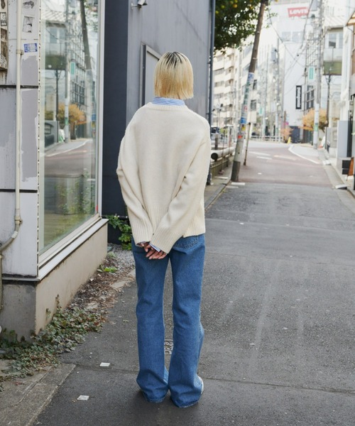 Auntie Rosa Holiday（アンティローザホリデー）の「クルーネックワイドシルエットプルオーバー（ニット/セーター・レディース・オレンジ/グレー/パープル/イエロー/アイボリー・FREE）」の13枚目の写真