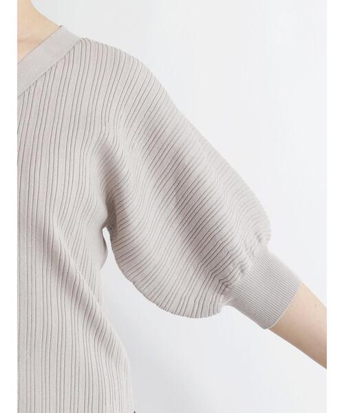 Te chichi（テチチ）の「ボリュームスリーブニットカーディガン（カーディガン/ボレロ・レディース・ベージュ/ネイビー/グリーン・ﾌﾘ-）」の18枚目の写真