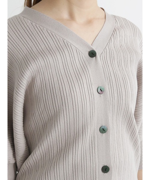 Te chichi（テチチ）の「ボリュームスリーブニットカーディガン（カーディガン/ボレロ・レディース・ベージュ/ネイビー/グリーン・ﾌﾘ-）」の7枚目の写真