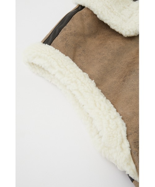 MOUSSY(マウジー)の「OVER FLIGHT ベスト(ムートンコート・レディース・ブラック/ブラウン・FREE)」の14枚目の写真