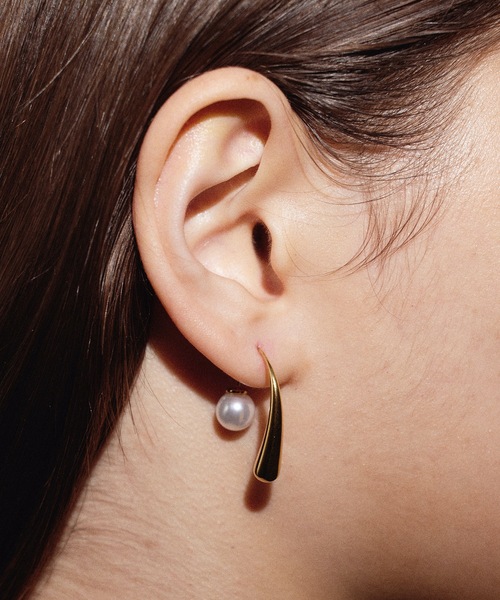 CENE（セネ）の「【CENE】セネ/ 2wayパールアイシクルピアス（ピアス（両耳用）・レディース・シルバー/ゴールド/ピンクゴールド・FREE）」の16枚目の写真