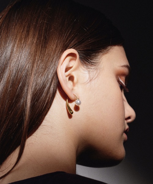 CENE（セネ）の「【CENE】セネ/ 2wayパールアイシクルピアス（ピアス（両耳用）・レディース・シルバー/ゴールド/ピンクゴールド・FREE）」の17枚目の写真