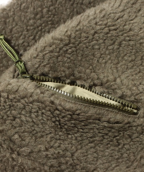 THE NORTH FACE PURPLE LABEL（ザ ノースフェイス パープルレーベル）の「THE NORTH FACE PURPLE LABEL Wool Boa Fleece Field Jacket / ザ ノース フェイス パープルレーベル ウール ボア フリース フィルド ジャケット（その他アウター・メンズ・ベージュ/ブラック/オリーブ・M/L/XL/S/WS）」の9枚目の写真