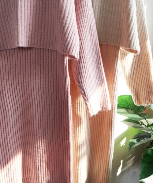Jasmine Grandiflorum(ジャスミングランディフローラム)の「【Jasmine】タートルネックトップス+ニットワンピースセットアップ (AW)(ワンピース・レディース・ベージュ/ピンク/ブルー/ブラック/チョコ/イエロー/グリーン/ブラック系その他/ブルー系その他/ベージュ系その他/ピンク系その他・FREE/10)」の18枚目の写真