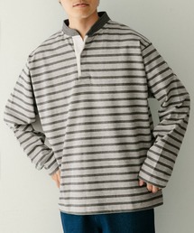 ITEMS URBANRESEARCH | コットンボーダー スタンドネックカットソー(Tシャツ/カットソー)