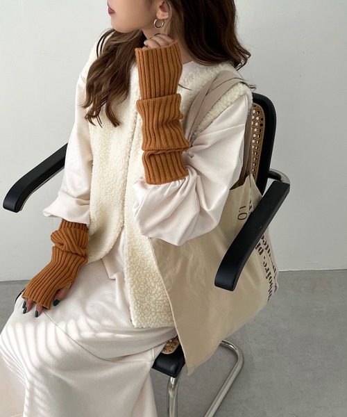 3周年記念アイテム】ボアベストスウェットワンピ―スセット【ZOZOTOWN