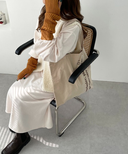 apres jour mignon(アプレジュールミニョン)の「【3周年記念アイテム】ボアベストスウェットワンピ―スセット【ZOZOTOWN限定アイテム】(ワンピース・レディース・アイボリー/ナチュラル・X-LARGE/フリー)」の5枚目の写真