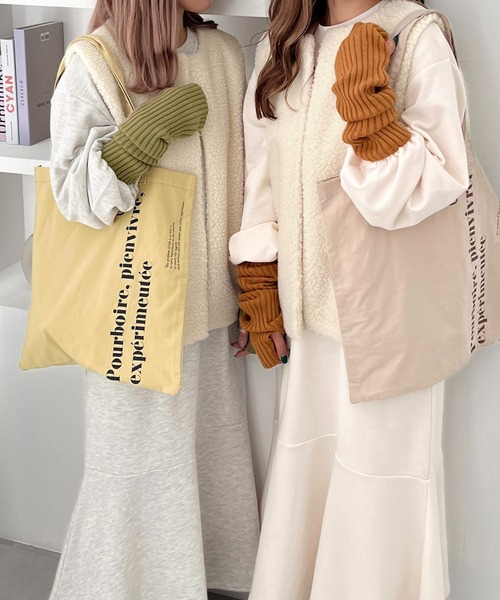 3周年記念アイテム】ボアベストスウェットワンピ―スセット【ZOZOTOWN