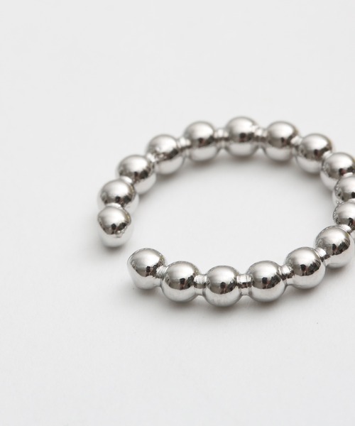 Geel（ギール）の「Geel/ニュアンス ボールリング（リング・レディース・シルバー/ゴールド・FREE）」の5枚目の写真