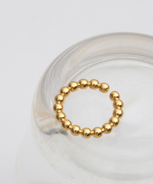 Geel（ギール）の「Geel/ニュアンス ボールリング（リング・レディース・シルバー/ゴールド・FREE）」の7枚目の写真