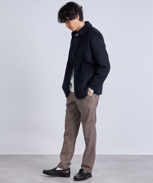 SHIPS any(シップス エニィ)の「SHIPS any: ウールミックス ツイード テーパード パンツ◇(スラックス・メンズ・ネイビー/ダークグレー/ブラウン・SMALL/MEDIUM/X-LARGE/LARGE)」の20枚目の写真