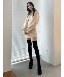 EMODA | タックスリーブニットワンピース(ワンピース)